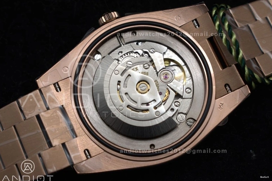 President Roman Weight Dial Bracelet RG Brown DayDate on Gain A2836 GSF 40 0414